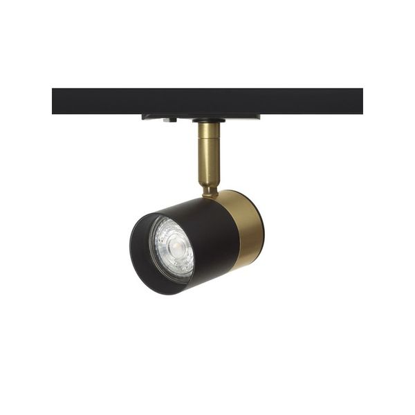 LALA for 1-circuit tracks black brass 230V LED GU10 9W image 1
