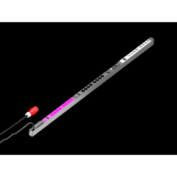 PDU metered, 32 A/400 V, 3~, CEE7/3: 24 x earthing-pin image 2
