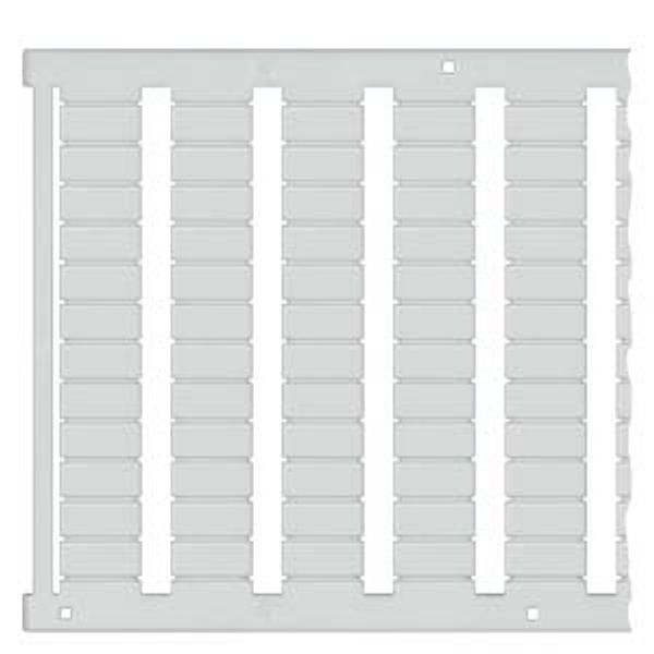 labeling plate, front, terminal width 10.2 mm, snap-on mounting, white 8WH8202-5AA05 image 1