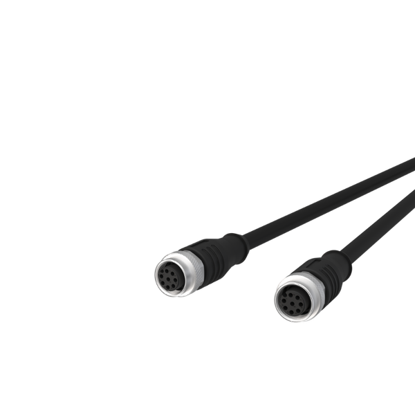 M12 Sensor/actuator cable, A-coded, 10.0 m, M12 jack straight - M12 ja image 3