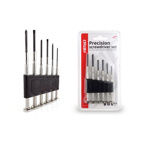 Precision screwdriver set, 6 pcs image 1