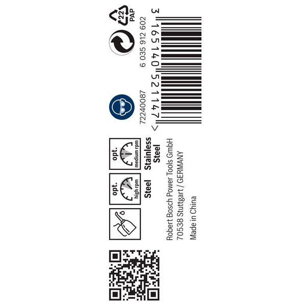 Metal drill bits HSS-Co, DIN 338 3,5 x 39 x 70 mm 10 pcs. image 1