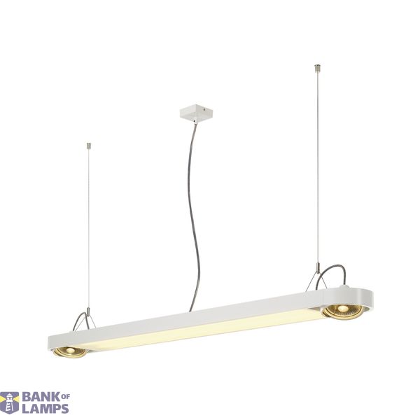 AIXLIGHT R OFFICE T5 54W pendant, white, 2xT5 54W + 2xES111 max. 75W image 1