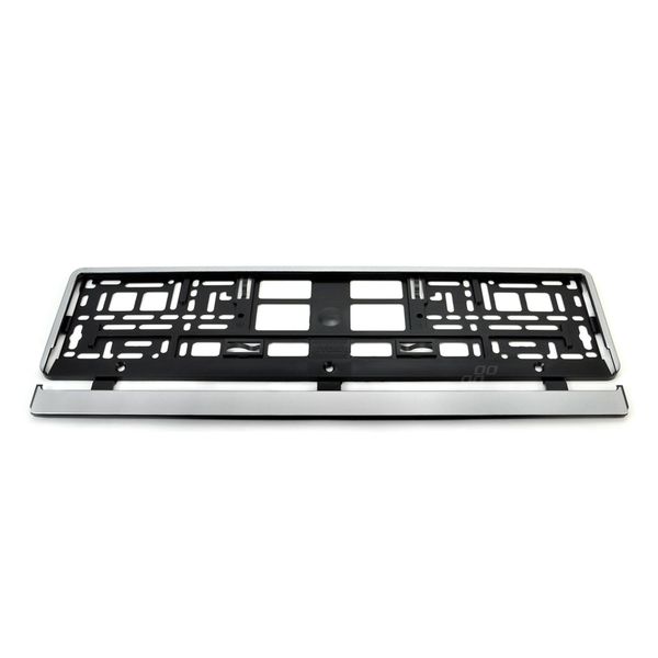 License Plate Frame - silver image 1