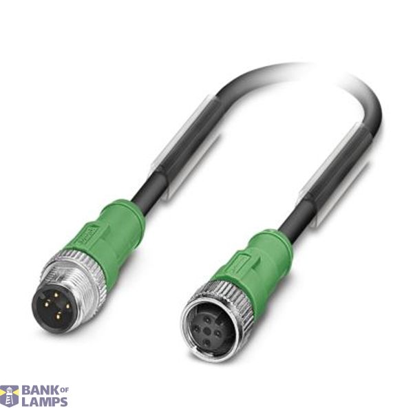 SAC-4P-M12MS/ 0,6-PVC/M12FS VA - Sensor/actuator cable image 1