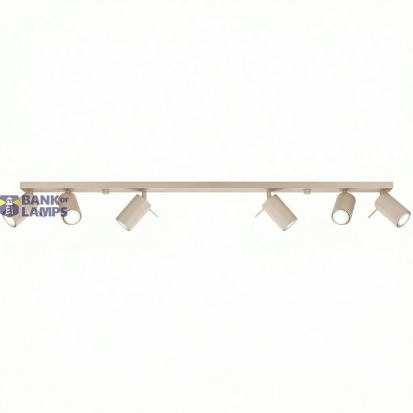 Ceiling lamp RING 6L taupe image 2