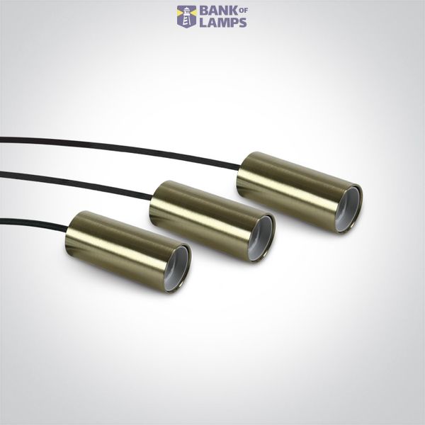 BRUSHED BRASS PENDANT 20W 5xE27 image 2