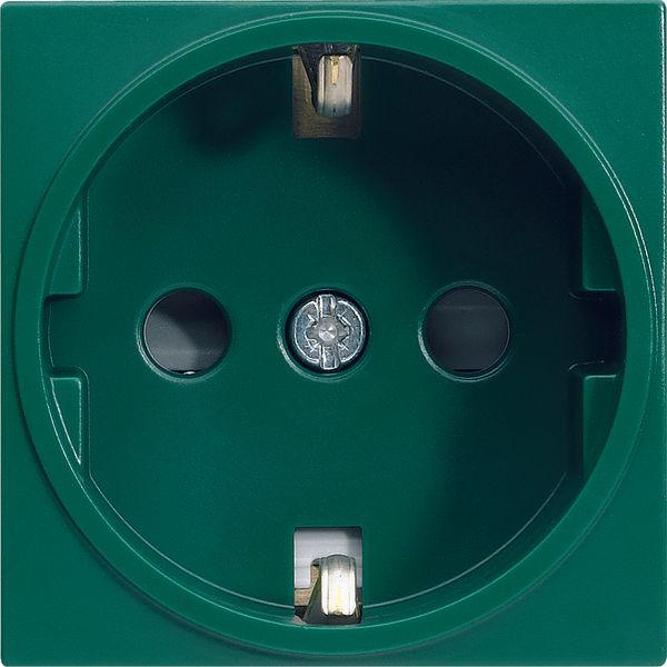Systo Socket Schuko screwless Green image 1