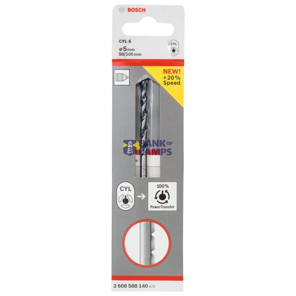 Concrete drill bit CYL-5 5 x 50 x 100 mm image 2