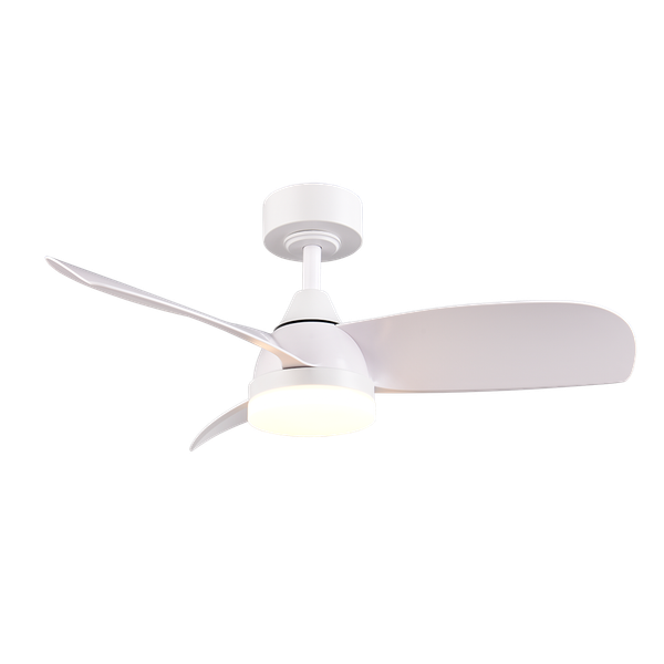 Helsinki LED ceiling fan matt white image 1