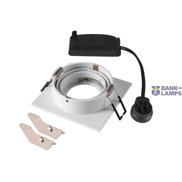 NEW TRIA® 75, recessed ceiling light, square, max. 10W GU10, white image 2