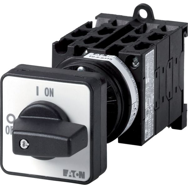 T0-5-8361/Z Changeoverswitches, T0, 20 A, rear mounting, 5 contact unit(s), Contacts: 10, 60 °, maintained, With 0 (Off) position, 1-0-2, Design number 8361 image 3