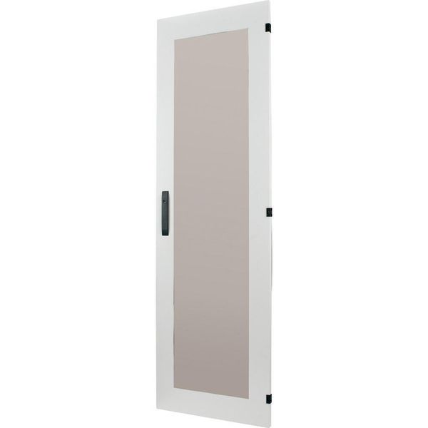XLSD5GS1485 Section door with glass window, closed IP55, left or right-hinged, HxW = 1400 x 850mm, grey image 3