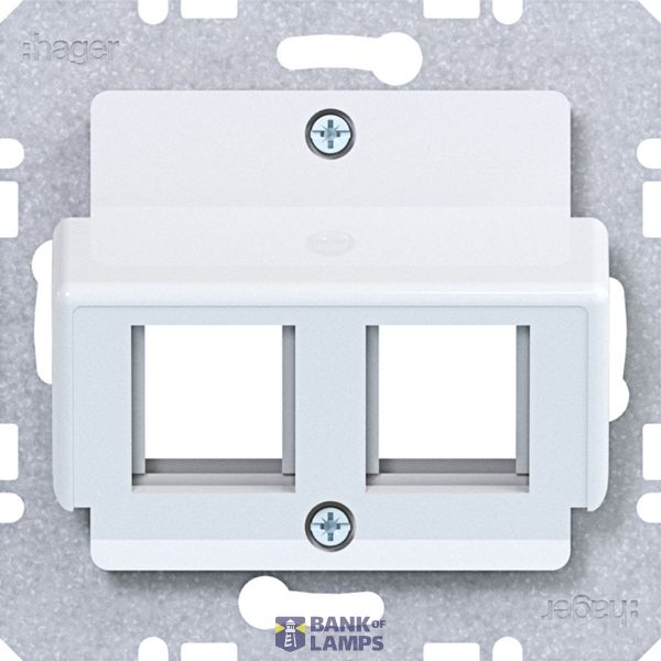 Central plate double, Krone, A.x/C.x/S.x/B.x/Q.x/K.x light white glass image 1