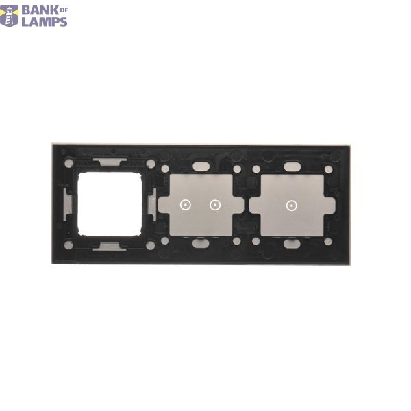 Double push button without pictogram: 2 inputs, 2 outputs, (module), 10AX, quick connection, black matt image 2