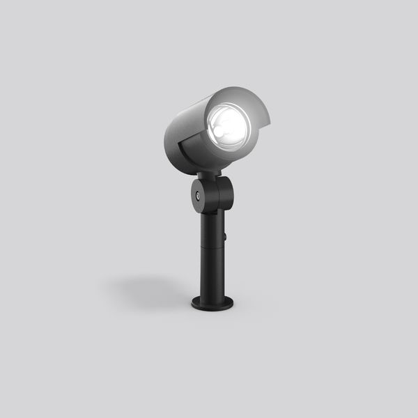 HB 207, 10 W, 680 lm, 830, anthracite, on/off Garden spotlights, L 136 image 2