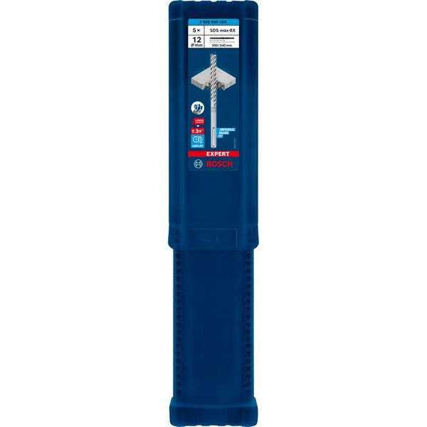 EXPERT SDS max-8X Hammer Drill Bit 12 x 200 x 340 mm 5-pc image 2