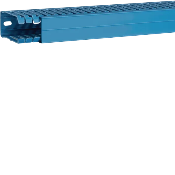 Slotted panel trunking made of PVC BA7A 80x40mm blue image 1