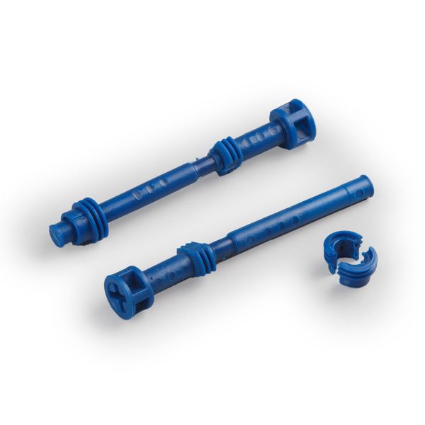 OLSH1 | Hinge screw Slotted/cross head, blue PA image 1