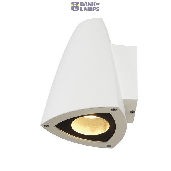 TRICONE,GU10 wall light, white max. 50W, IP44 image 1