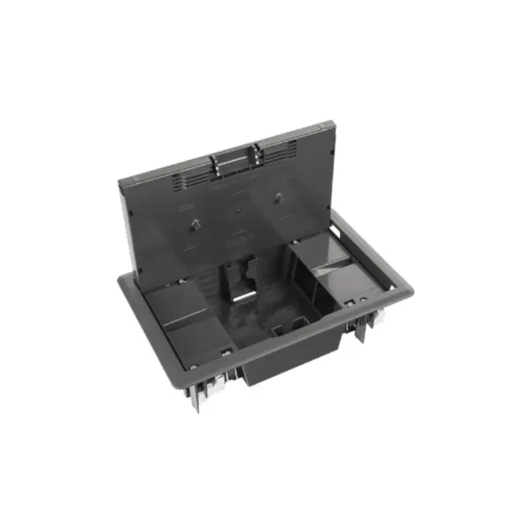 FLOOR BOX ANTHRACITE - 8 MODULES image 1
