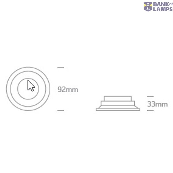 WHITE GU10 10W IP65 DARK LIGHT image 3