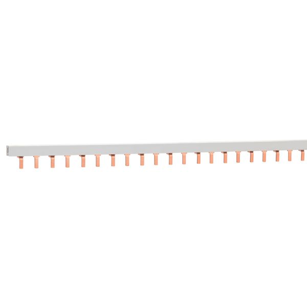 Two-pole connection busbar, for 56 modules, 1000mm long (28 MCB 2P) image 1