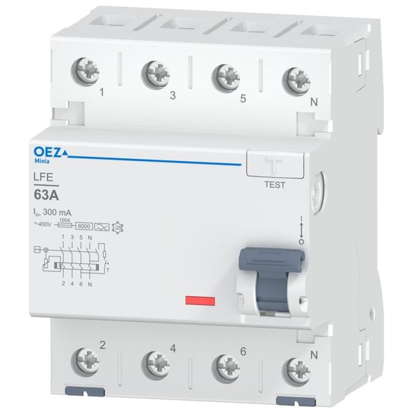 Residual current circuit breaker LFE-63-4-300A image 1