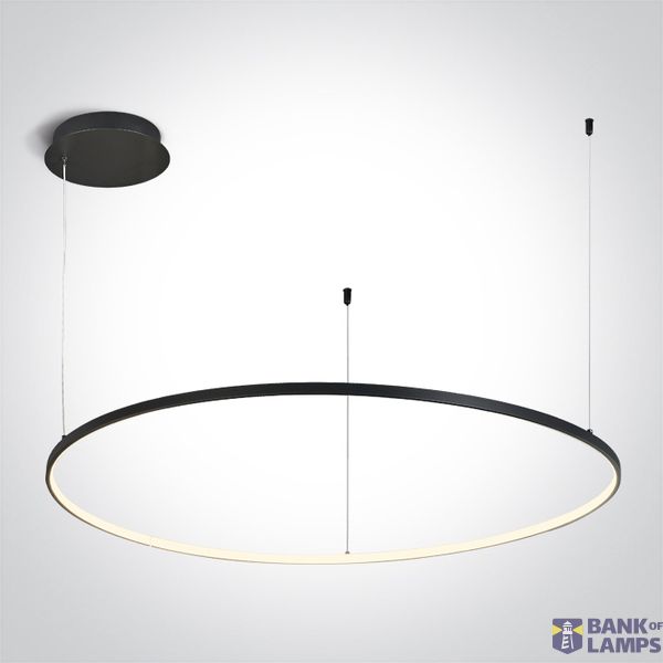 63150/B/W BLACK RING 100cm 48W WW IP20 230V DIMMABLE image 1
