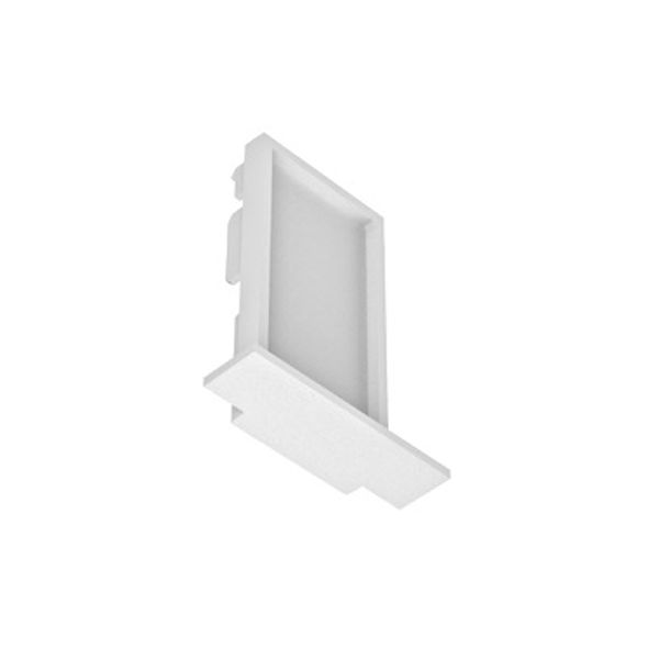 48V RECESSED TRACK ENDCAP 2 PCS WHITE image 1