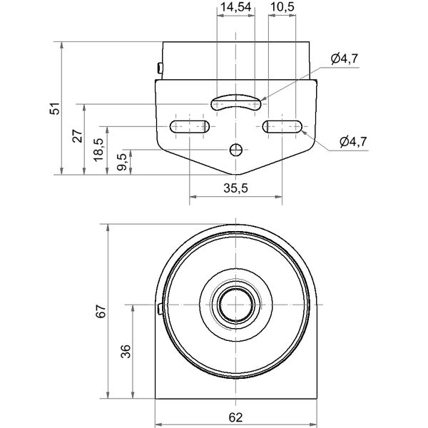 Mini Bracket Cable Gland GY image 3