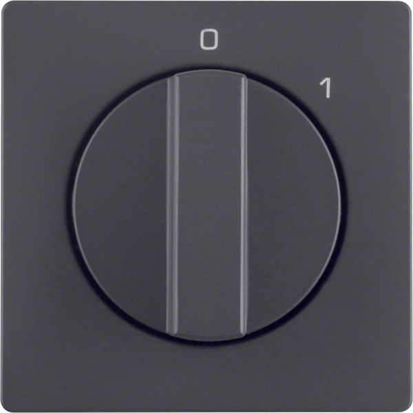 Cover. for rotary switch. birch Q.1/Q.3/Q.7, anthracite image 1