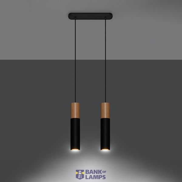 SOLLUX - pendant lamp PABLO 2 black SL.0633 image 5
