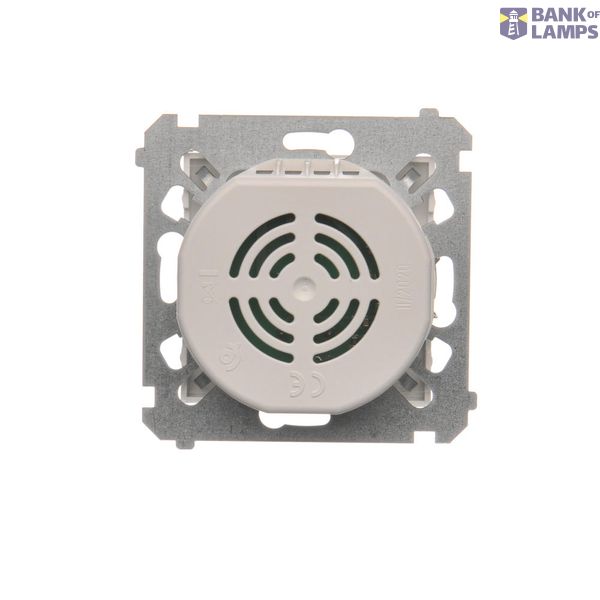 Double Keystone flat IT/telephone socket cover, (module), Silver matt, metalic image 1
