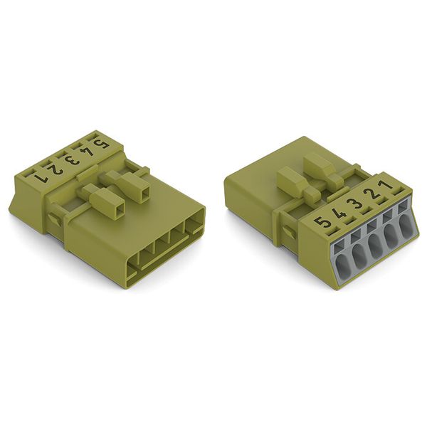 Plug 5-pole Cod. B light green image 2