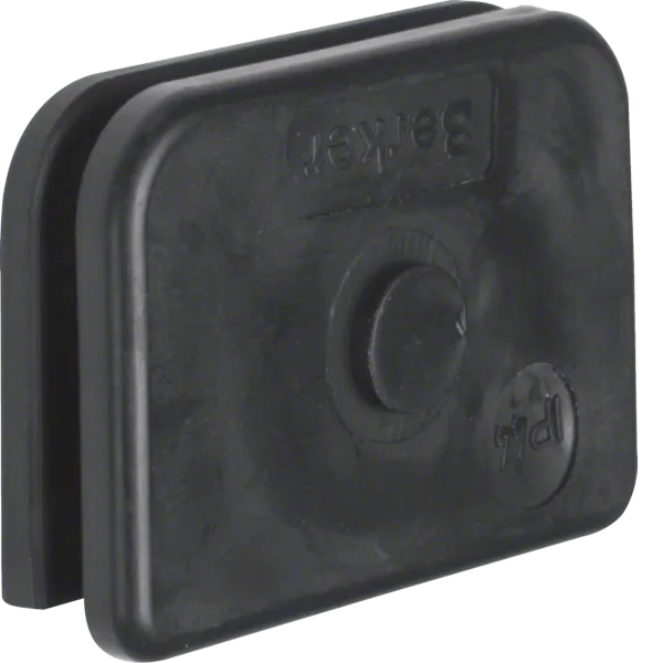 Grommet, cable for 1 cable, ISO-Panzer IP44, black image 1