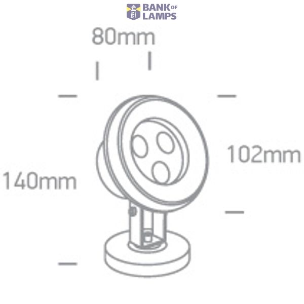 3X1W CW SS316 IP68 ADJUSTABLE UNDERWATER 24V image 2