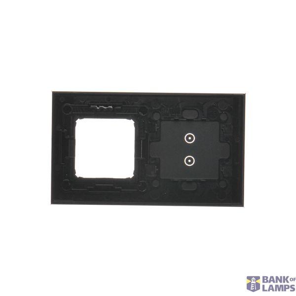 Quadruple loudspeaker socket, black matt image 2