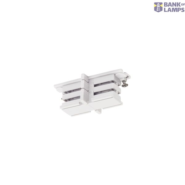 Mini-connector for S-TRACK 3-phase track, insulated white image 1