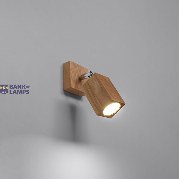 KEKE WALL LAMP OAK GU10 1X40W IP20 image 5
