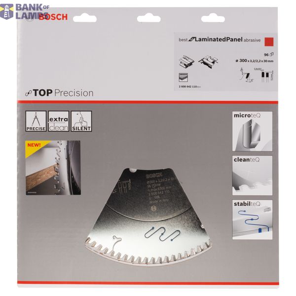 Top Precision Best for Laminated Panel Abrasive circular saw blade 300 x 30 x 3,2 mm, 96 image 2