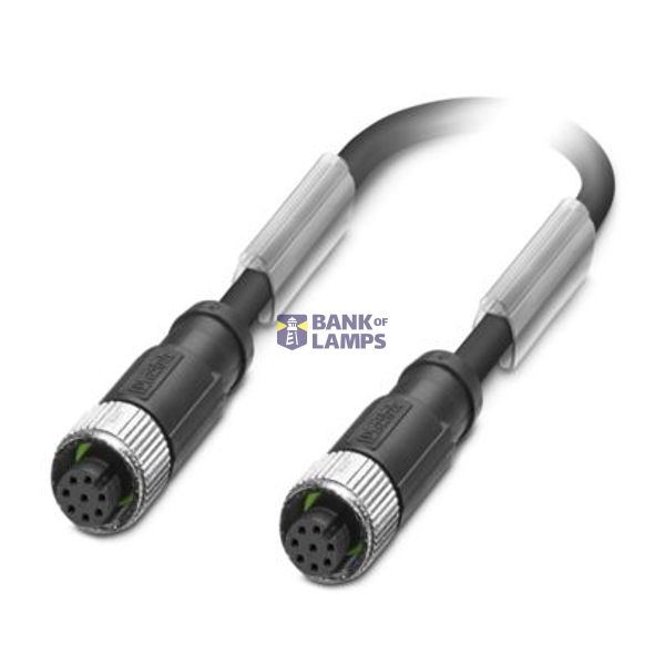 SAC-8P-M12FS/ 5,0-PUR/M12FS SH - Sensor/actuator cable image 1