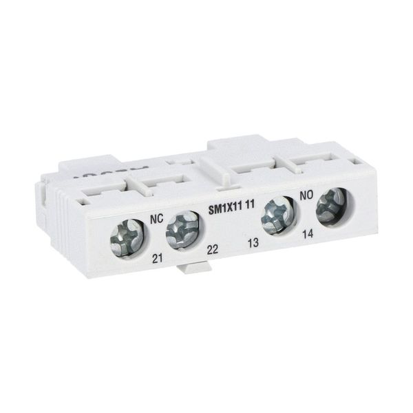 Add-on auxiliary contact. Front mount 1NO+1NC. For SM1... image 1
