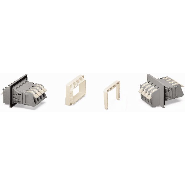 Feedthrough terminal block;lever;Plate thickness: 3 mm;gray image 2