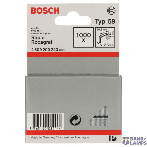 Fine wire staple, type 59 10.6 x 0.72 x 14 mm image 2