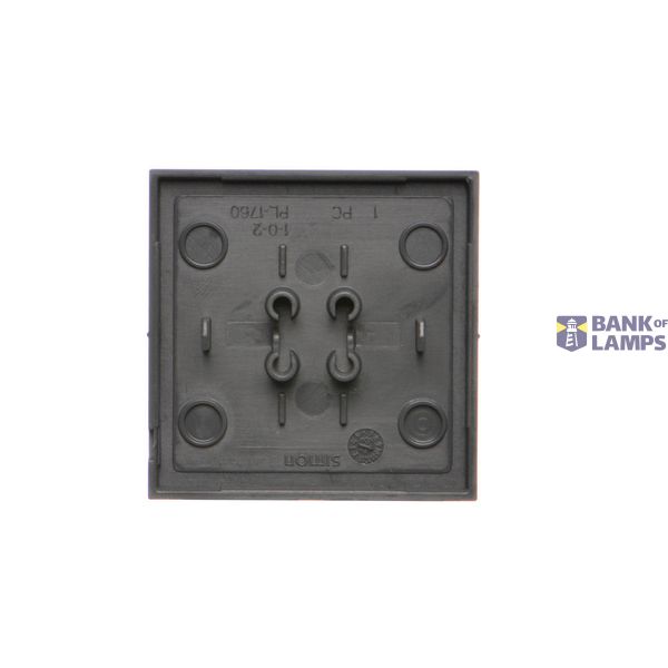 Electronic switch 4-fold, (module), Simon 24, 16A Single-pole 6 A, IP20, black matt image 2