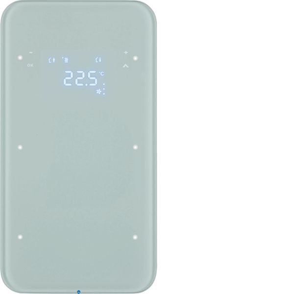 Touch sensor 2g thermostat, display, intg bus coupl. , KNX-R.1, glass  image 1