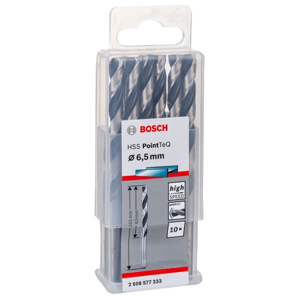 HSS Twist Drill Bit PointTeQ 6.5mm 10 pcs. image 1