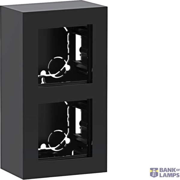 Enclosure, 2-way, high design, surface-mount, A.8, night black glossy image 1