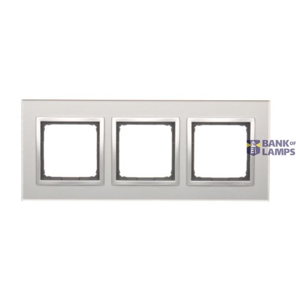Triple frame, glass, Silver mist image 1